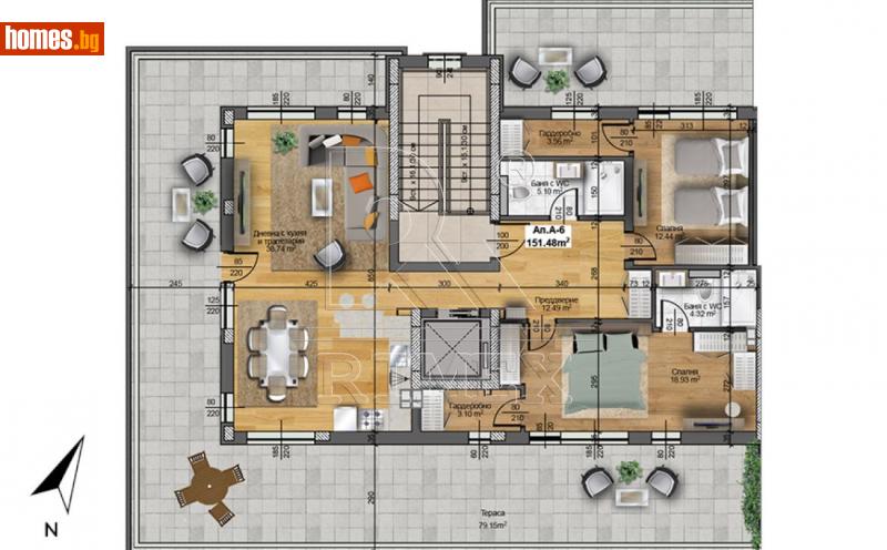 Тристаен, 152m² -  Широк Център, Пловдив - Апартамент за продажба - Римекс Имоти - 115736273