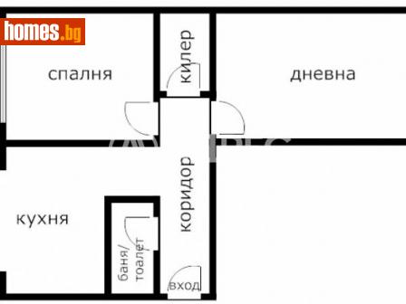 Двустаен, 60m² - Апартамент за продажба - 115738537