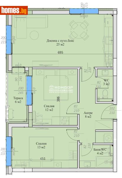Тристаен, 97m² -  Широк Център, Пловдив - Апартамент за продажба - КОНДОР НЕДВИЖИМИ ИМОТИ - 115739761