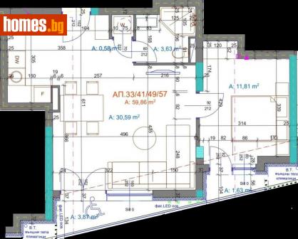 Двустаен, 71m² - Апартамент за продажба - 115760455