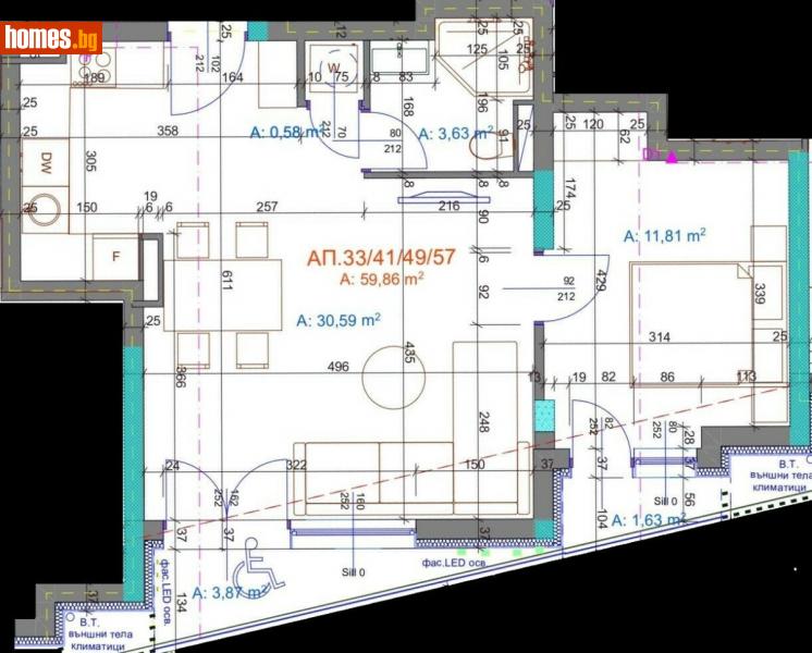 Двустаен, 71m² - Жк. Братя Миладинови, Бургас - Апартамент за продажба - Имоти Бургас ЕООД - 115760455