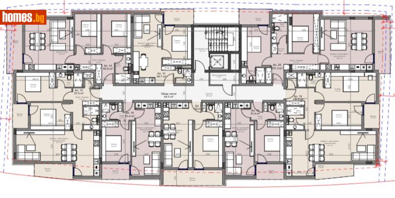 Двустаен, 65m² - Жк. Сухата Река, София - Апартамент за продажба - ВМВ ИНЖЕНЕРИНГ ГРУП ЕООД - 115760649