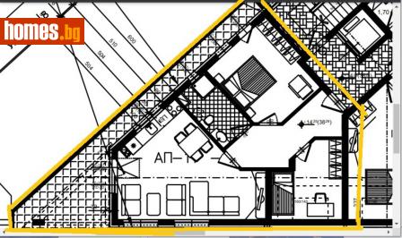 Тристаен, 97m² - Апартамент за продажба - 115768898