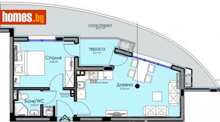 Двустаен, 63m² - Апартамент за продажба - 115769851
