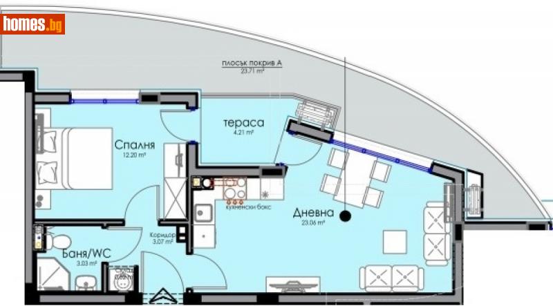 Двустаен, 63m² - Бургас, Бургас - Апартамент за продажба - Имоти Бургас ЕООД - 115769851