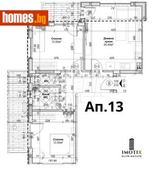 Тристаен, 110m² - Апартамент за продажба - 115802785