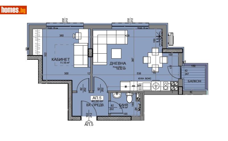 Двустаен, 56m² - Жк. Младост 1, София - Апартамент за продажба - HomeMark - 115809254