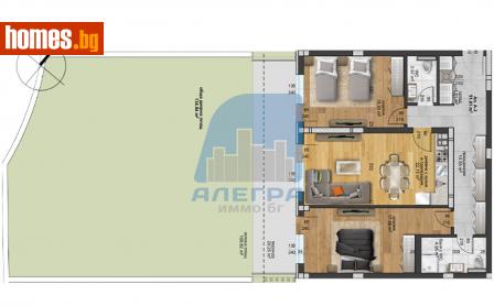 Тристаен, 103m² - Апартамент за продажба - 115823628
