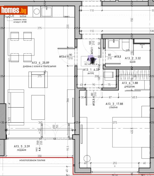 Двустаен, 76m² - Жк. Дружба 2, София - Апартамент за продажба - СИБИЕМ КОНСУЛТ ООД - 115841186