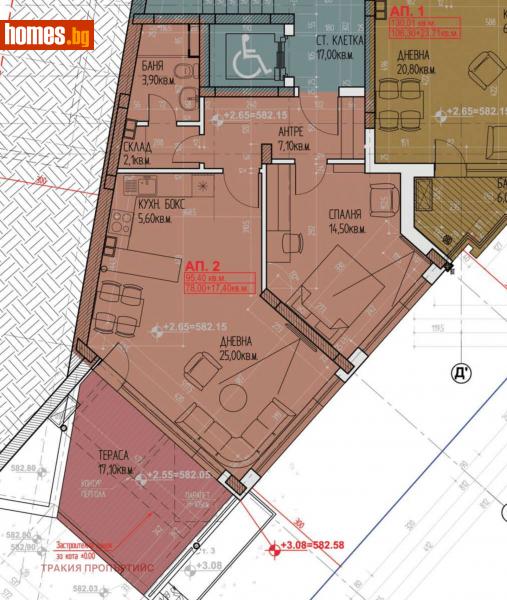 Двустаен, 95m² - Кв. Горубляне, София - Апартамент за продажба - Тракия Пропъртийс - 115889465