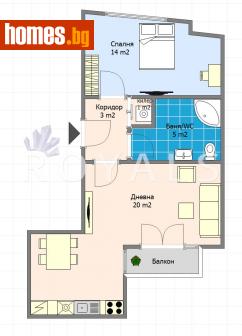 Двустаен, 67m² - Апартамент за продажба - 115889877