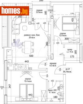 Двустаен, 96m² - Апартамент за продажба - 115889907