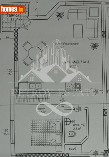 Двустаен, 70m² - Гр.Велинград, Пазарджик - Апартамент за продажба - Petrov Estate - 115894292