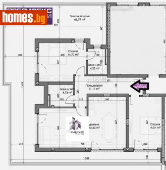 Тристаен, 183m² - Апартамент за продажба - 115897841