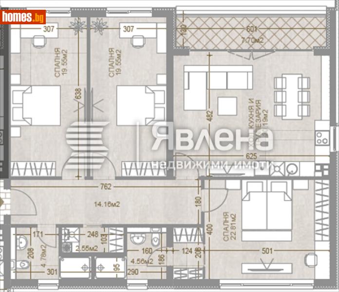 Четиристаен, 179m² - Кв. Манастирски Ливади, София - Апартамент за продажба - ЯВЛЕНА - 115938660