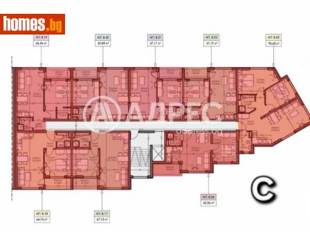 Двустаен, 57m² - Апартамент за продажба - 115958374