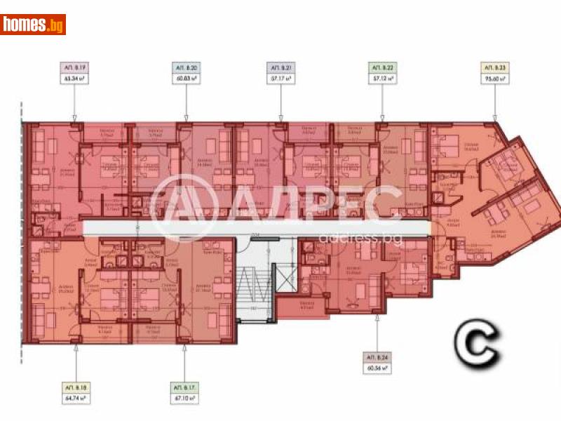 Двустаен, 57m² - Бургас, Бургас - Апартамент за продажба - АДРЕС НЕДВИЖИМИ ИМОТИ - 115958374