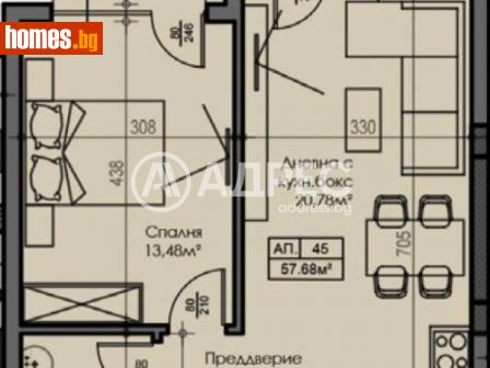 Двустаен, 63m² - Апартамент за продажба - 115958655
