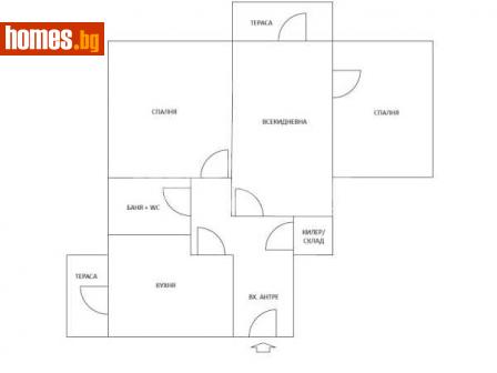 Тристаен, 88m² - Апартамент за продажба - 115958845