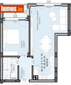 Двустаен, 77m² - Апартамент за продажба - 115959630