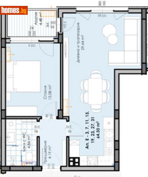 Двустаен, 77m² - Жк. Гагарин, Пловдив - Апартамент за продажба - Deluxe Homes - 115959630