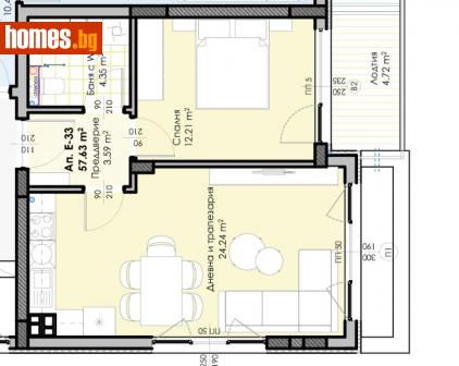 Двустаен, 67m² - Апартамент за продажба - 115959638