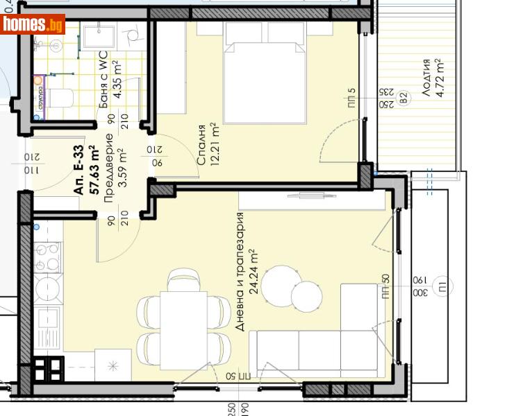 Двустаен, 67m² - Жк. Гагарин, Пловдив - Апартамент за продажба - Deluxe Homes - 115959638