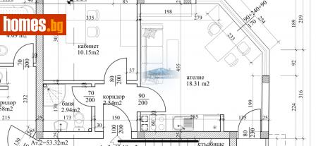 Двустаен, 55m² - Апартамент за продажба - 115960023