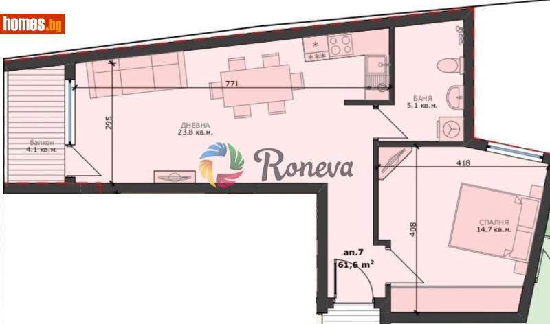 Двустаен, 72m² -  Погребите, Варна - Апартамент за продажба - РОНЕВА ООД - 115974379