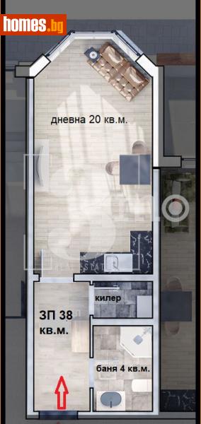 Едностаен, 47m² - Жк. Люлин 10, София - Апартамент за продажба - 3mo офис Амалтея - 115976445
