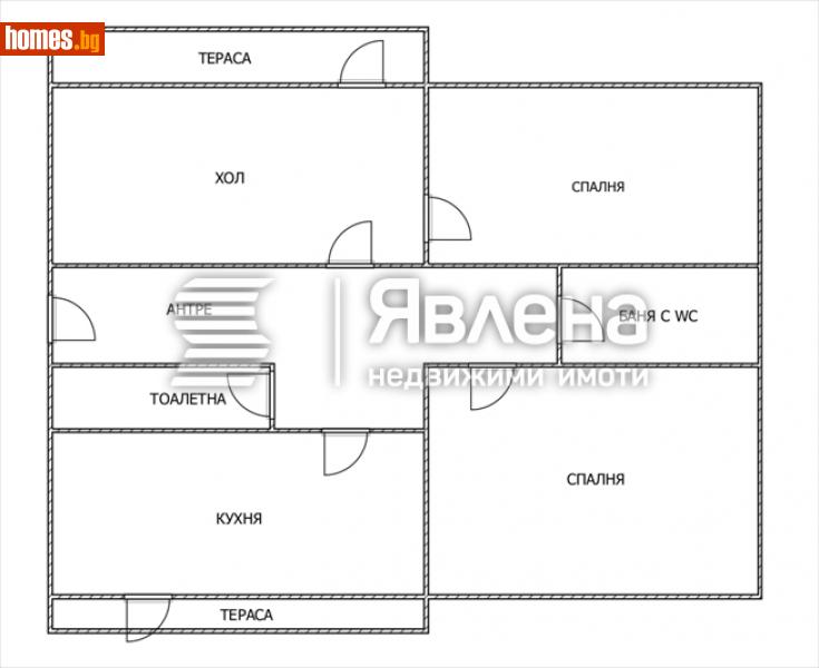 Тристаен, 77m² - Жк. Дианабад, София - Апартамент за продажба - ЯВЛЕНА - 115977712
