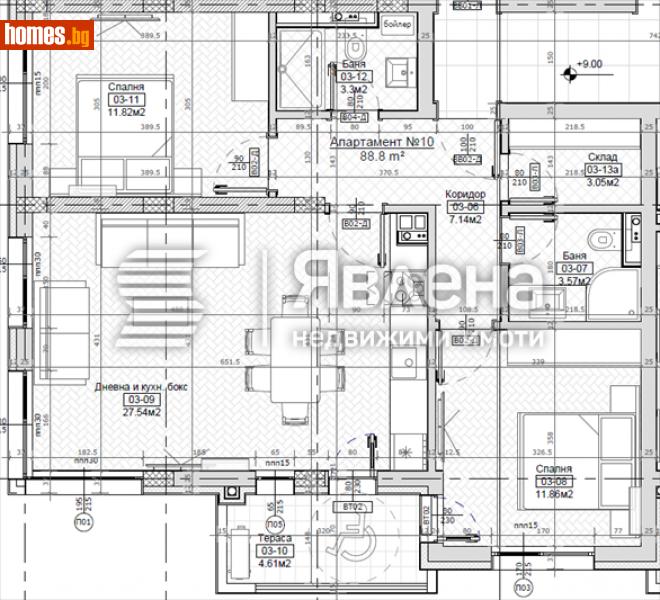 Тристаен, 118m² - Жк. Левски, София - Апартамент за продажба - ЯВЛЕНА - 115977740