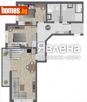 Тристаен, 103m² - Апартамент за продажба - 115977846