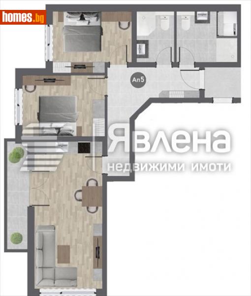 Тристаен, 103m² - Жк. Баларбаши, Благоевград - Апартамент за продажба - ЯВЛЕНА - 115977846