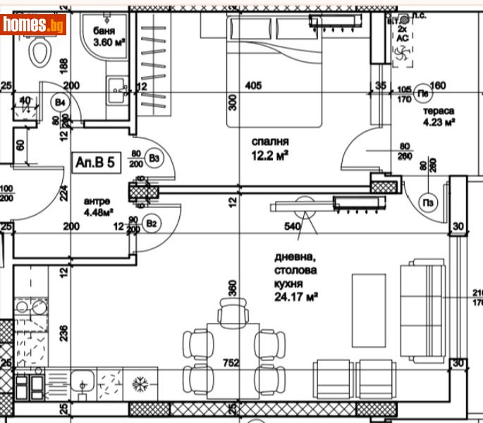 Двустаен, 69m² - Жк Южен, Пловдив - Апартамент за продажба - Deluxe Homes - 115978652