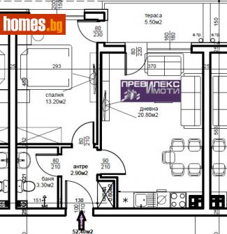 Двустаен, 60m² - Апартамент за продажба - 115979191