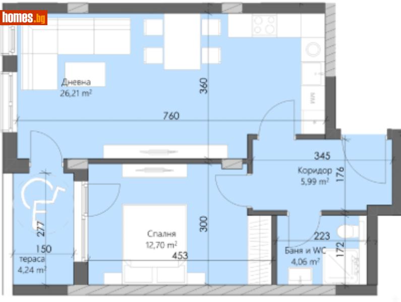 Двустаен, 75m² - Кв. Кършияка, Пловдив - Апартамент за продажба - Deluxe Homes - 115979444