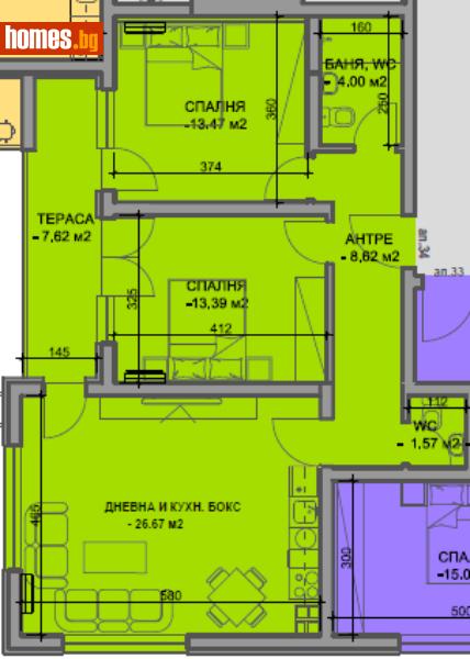 Тристаен, 108m² - Жк Южен, Пловдив - Апартамент за продажба - Deluxe Homes - 115979522