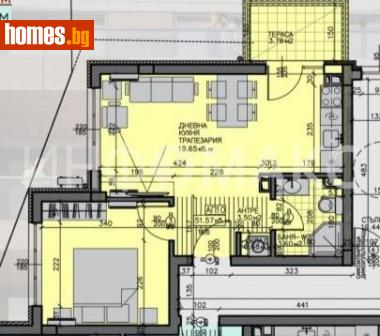 Двустаен, 61m² - Апартамент за продажба - 115985072