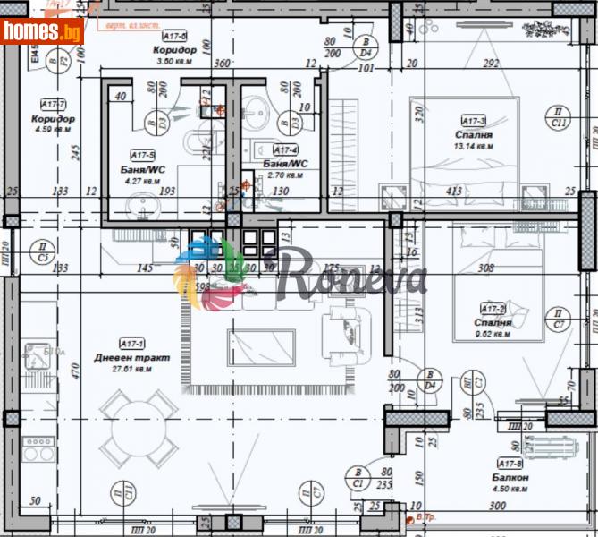 Тристаен, 108m² - Кв. Бриз, Варна - Апартамент за продажба - РОНЕВА ООД - 115990117
