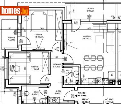 Тристаен, 97m² - Апартамент за продажба - 115995533
