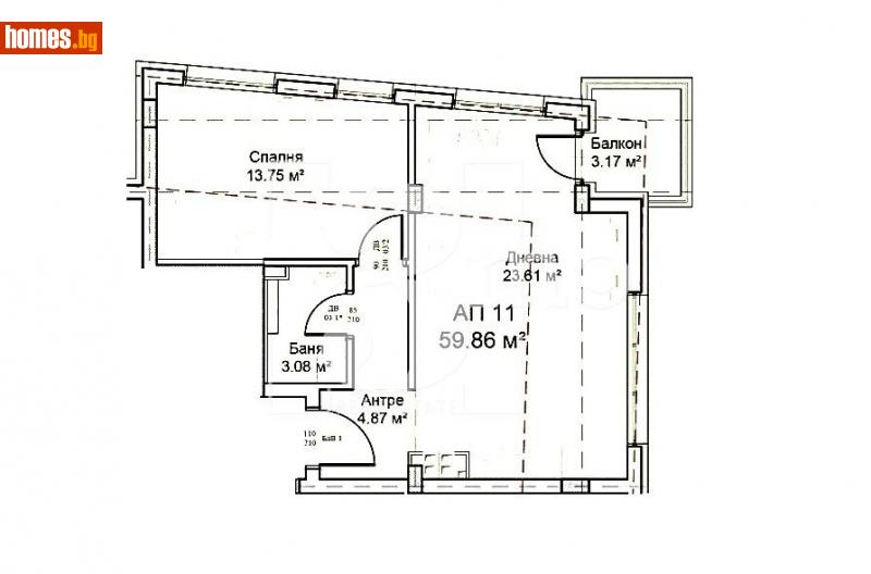 Двустаен, 70m² - Кв. Модерно Предградие, София - Апартамент за продажба - 3mo офис Амалтея - 116008158