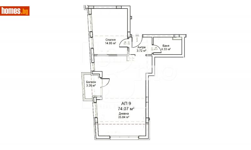 Двустаен, 87m² - Кв. Модерно Предградие, София - Апартамент за продажба - 3mo офис Амалтея - 116008160