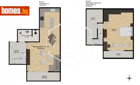 Мезонет, 164m² - Апартамент за продажба - 116008558