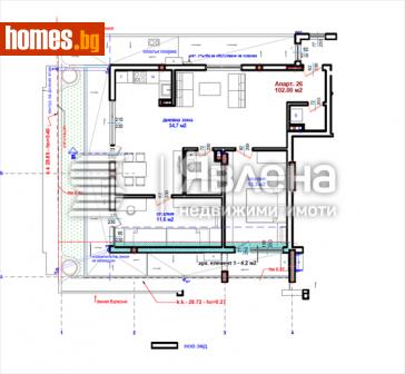 Тристаен, 117m² - Апартамент за продажба - 116009612