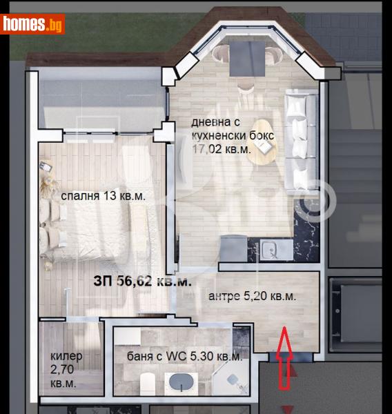 Двустаен, 71m² - Жк. Люлин 10, София - Апартамент за продажба - 3mo офис Амалтея - 116020649