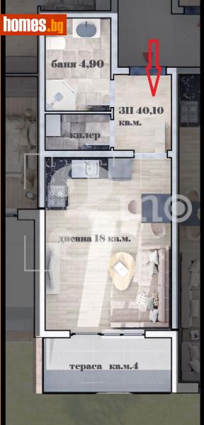 Едностаен, 51m² - Жк. Люлин 10, София - Апартамент за продажба - 3mo офис Амалтея - 116020651