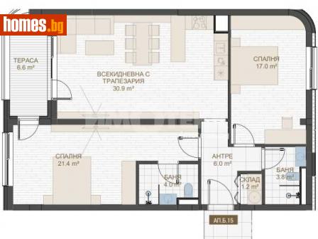 Тристаен, 128m² - Апартамент за продажба - 116035819