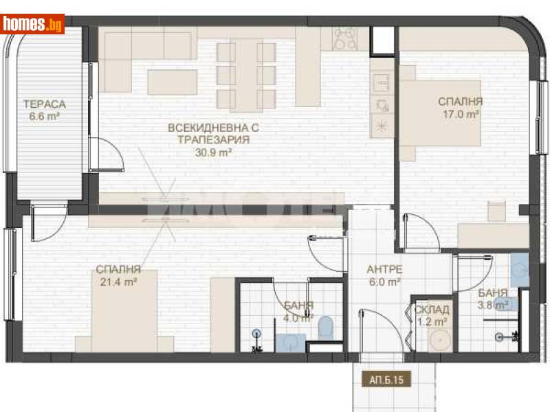 Тристаен, 128m² -  Център, Пловдив - Апартамент за продажба - ИМОТЕКА АД - 116035819