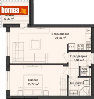 Двустаен, 74m² - Апартамент за продажба - 116037571